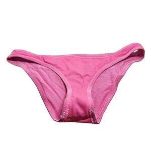 Jessica Simpson Pretty in Pique (Pink) Side-Shirred Bikini Bottom Size XL